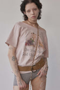 83 Faith Cut Out Tee Washed Apricot